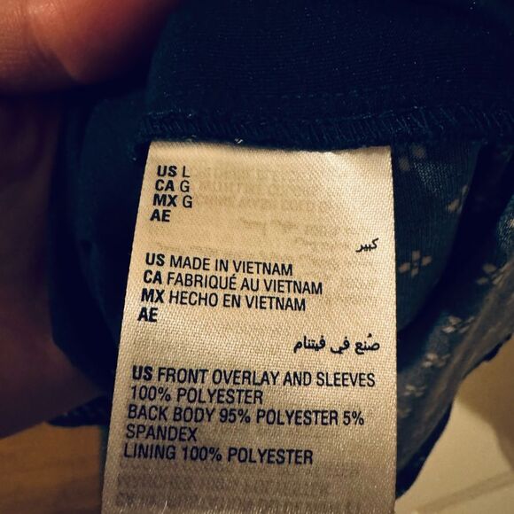 Charter Club Blue Pleated Long Sleeve Blouse - Picture 8 of 10